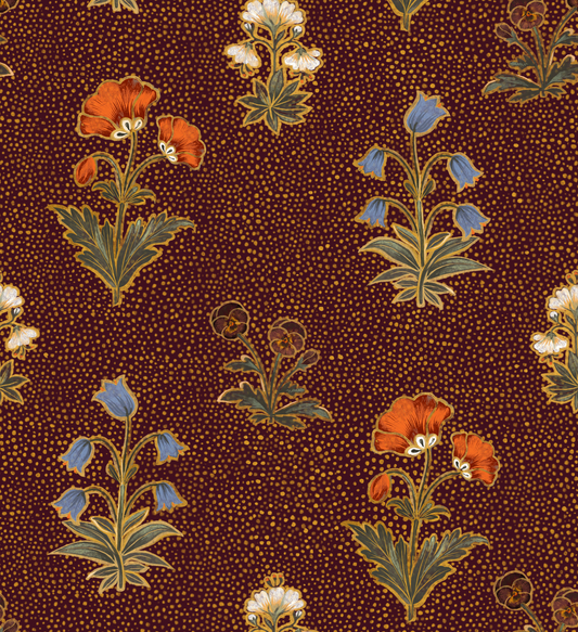 Amara Burgundy Fabric