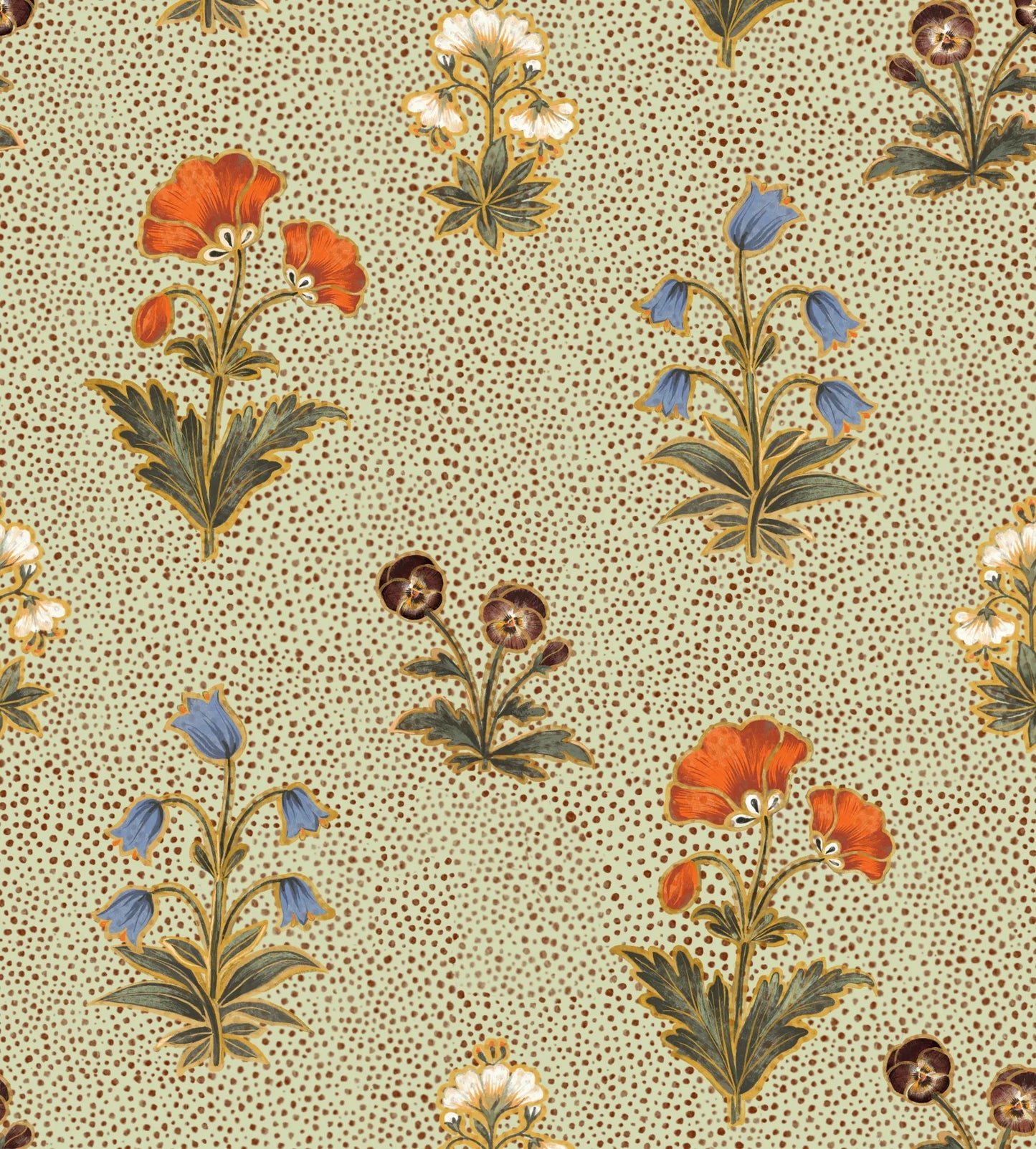 Amara - Pistachio - Wallpaper