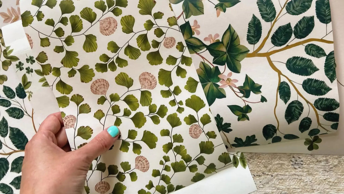How to Mix and Match Wallpaper with Fabric