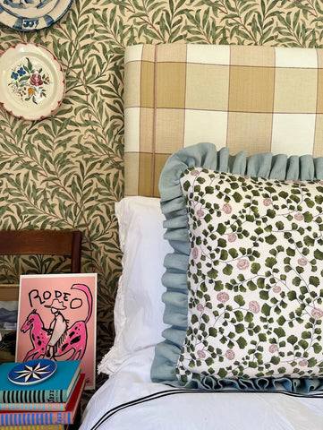 How to Mix and Match Wallpaper with Fabric