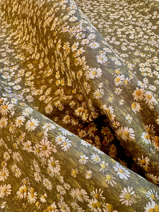 Daisy Green fabric