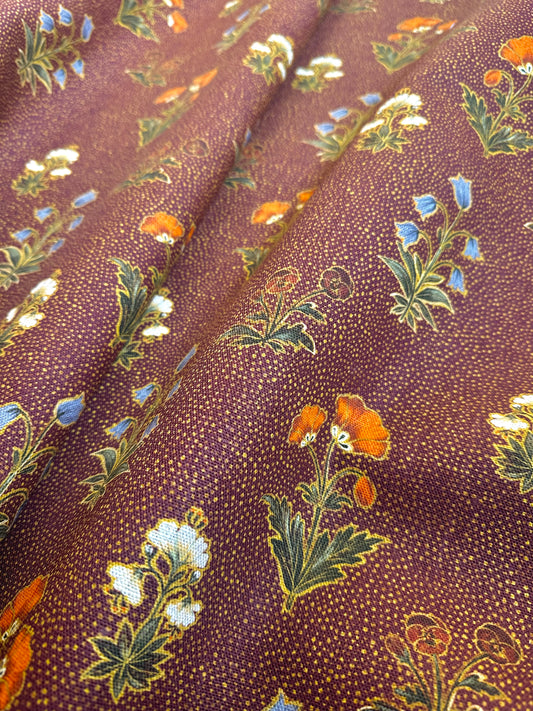 Amara Burgundy Fabric