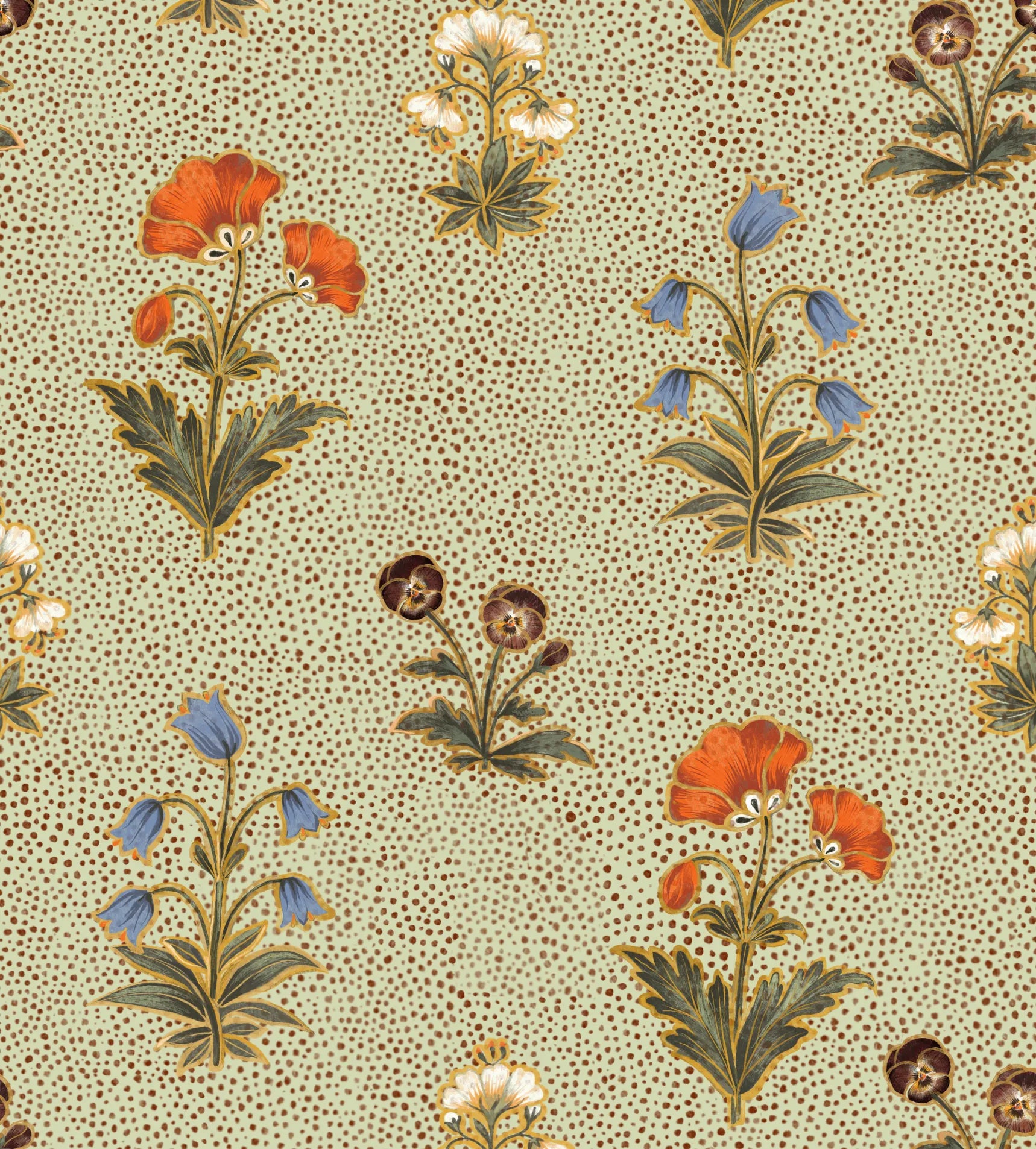 Amara - Pistachio - Wallpaper