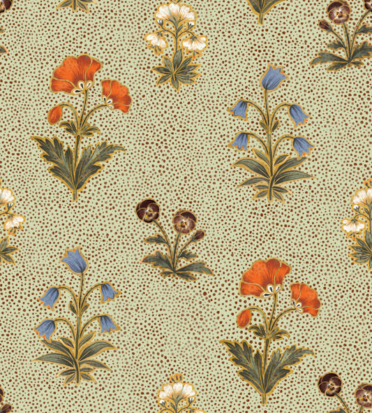 Amara - Pistachio - Wallpaper