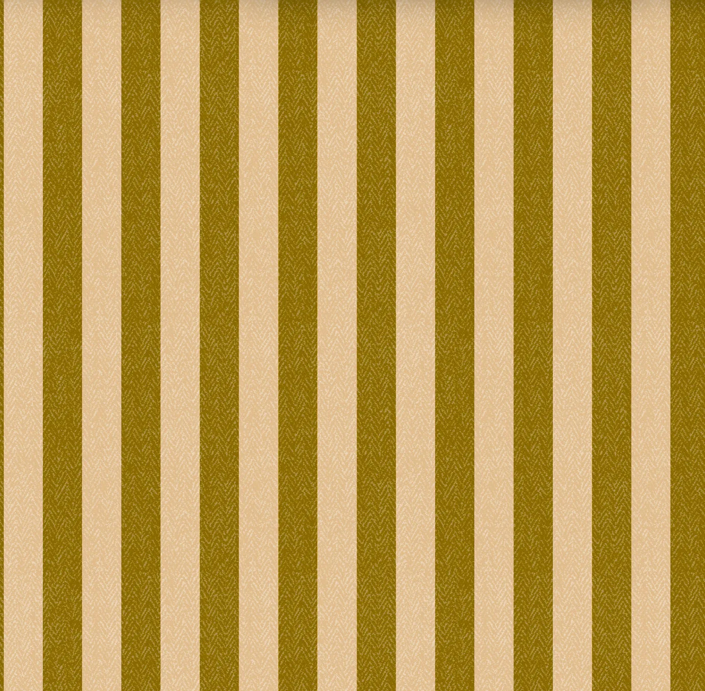 Daisy Green Stripe fabric - Sample - Fabric