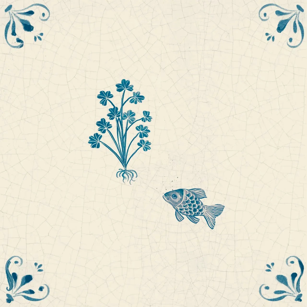 Fables Tiles - corners / Cloverfish - Tile