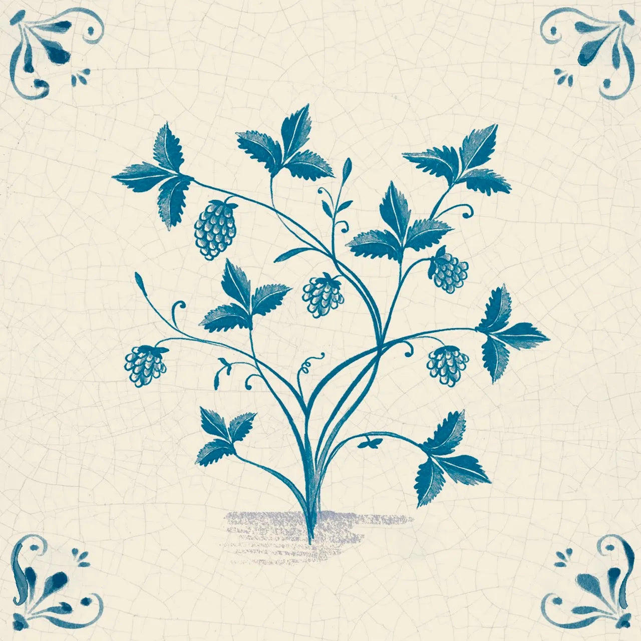 Fables Tiles - corners / Berry - Tile