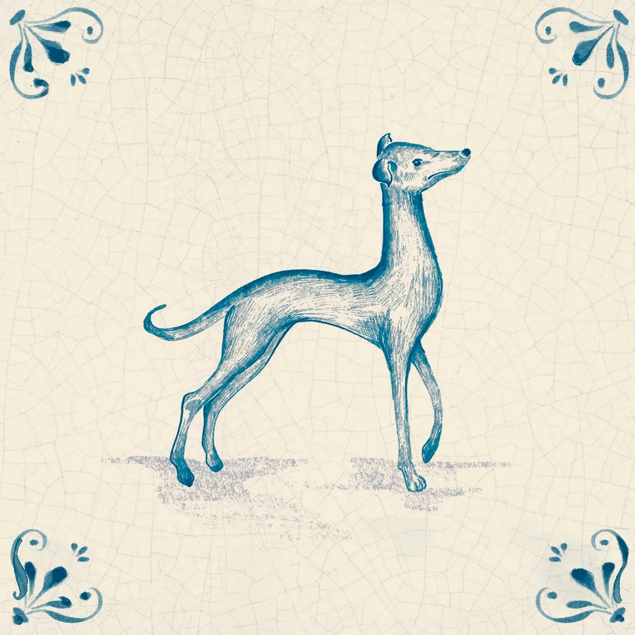 Fables Tiles - corners / Dog - Tile