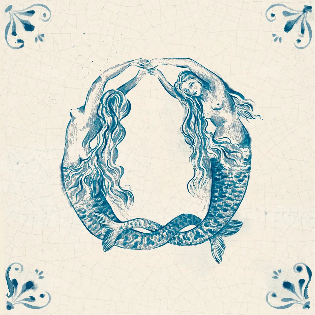 Fables Tiles - corners / Mermaid - Tile