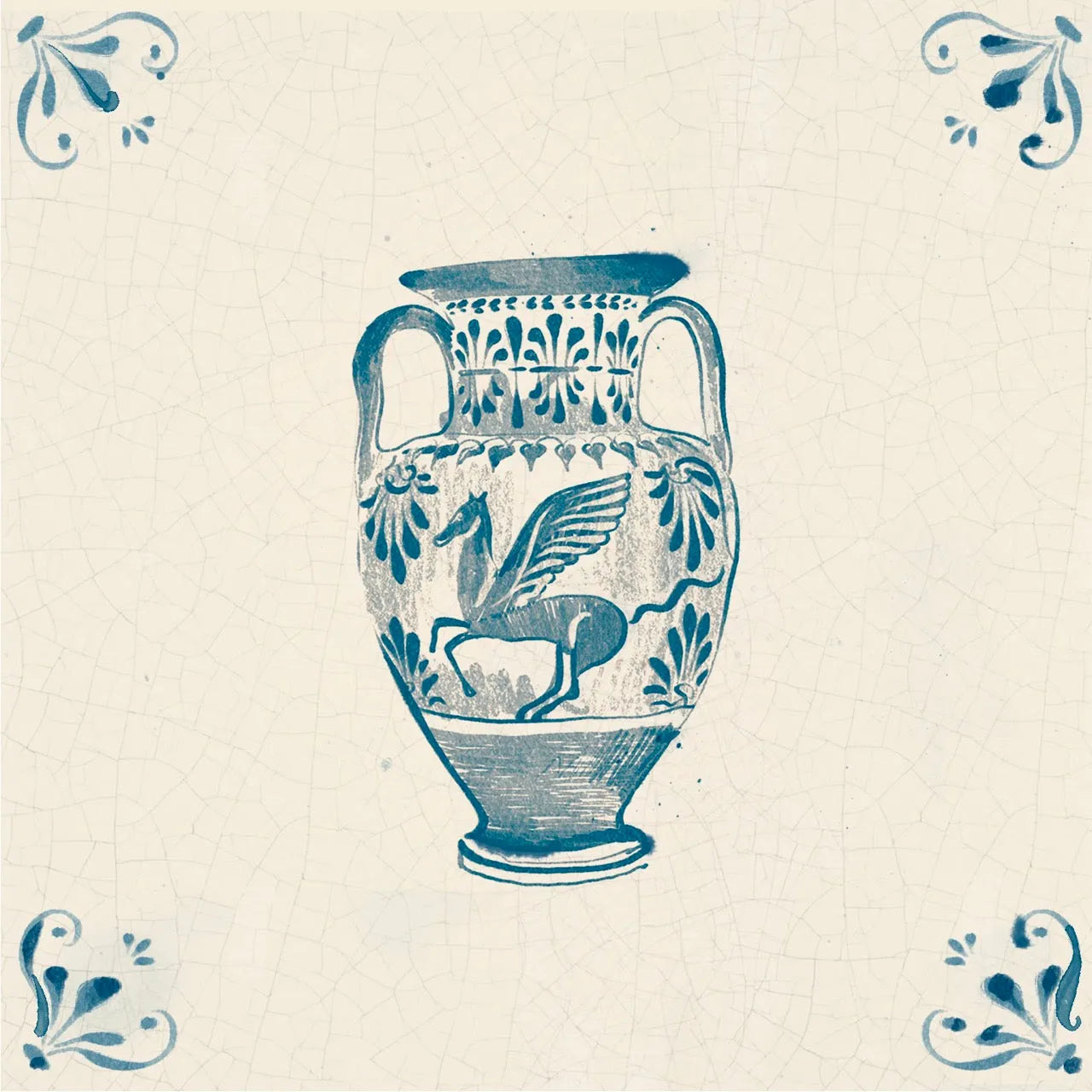 Fables Tiles - corners / Vase - Tile