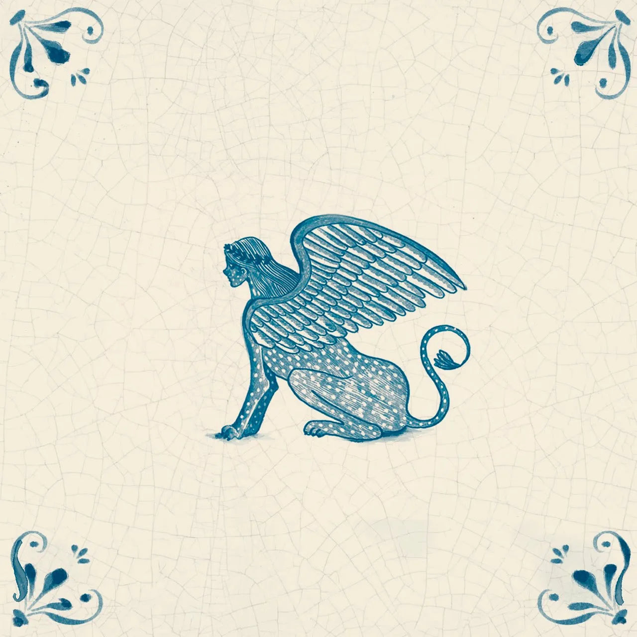 Fables Tiles - corners / Winged God - Tile