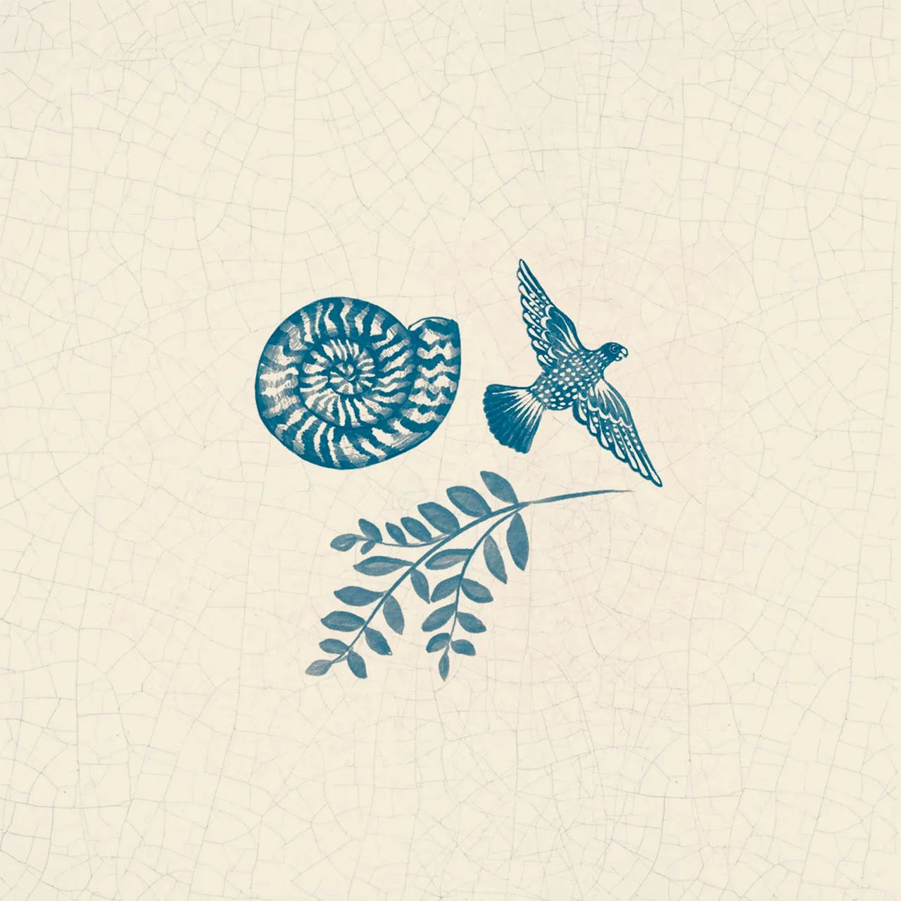 Fables Tiles - no corners / Shell and Dove - Tile